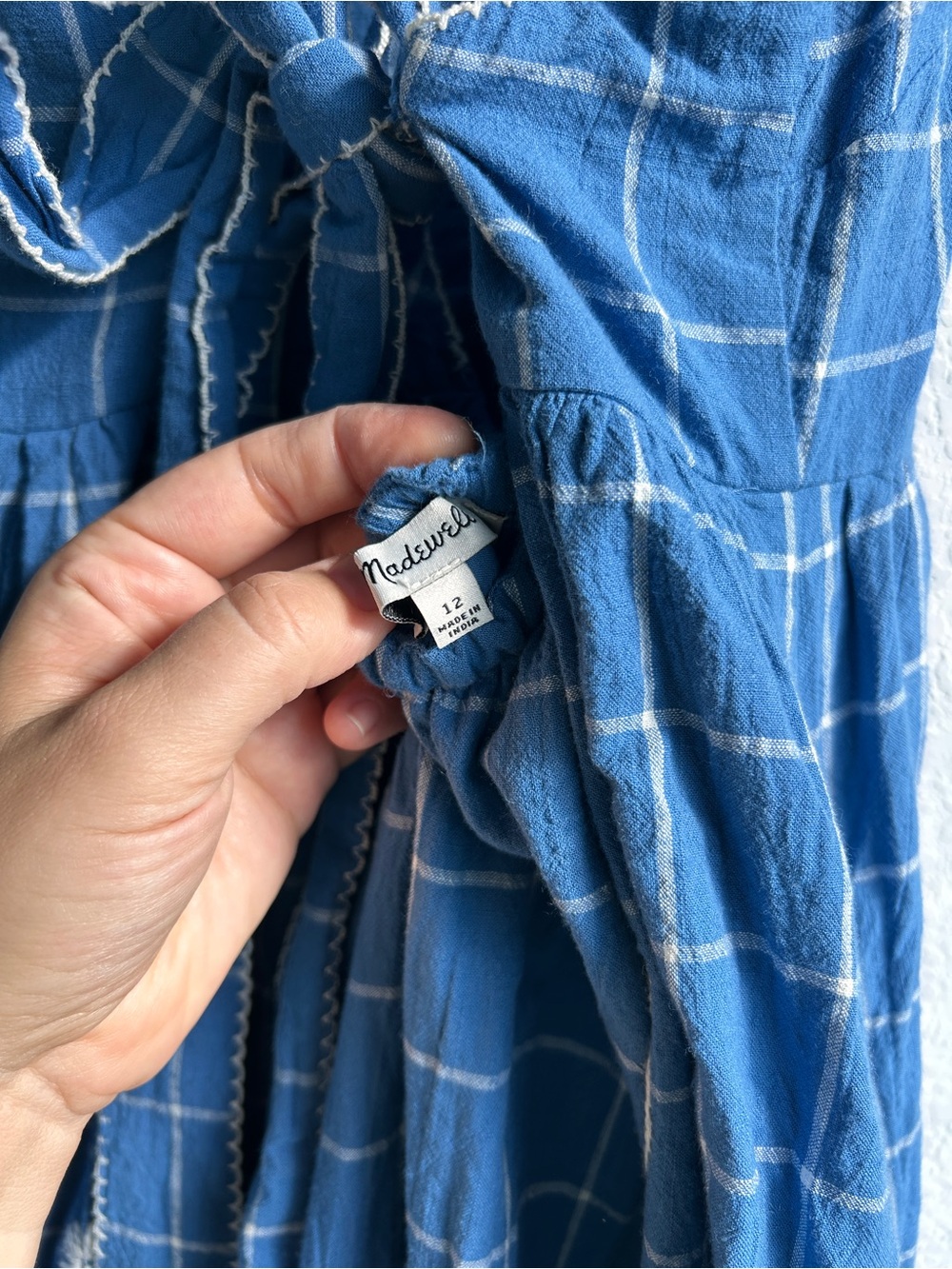Madewell Cicely Tiered midi dress size 12 - Picture 5 of 6